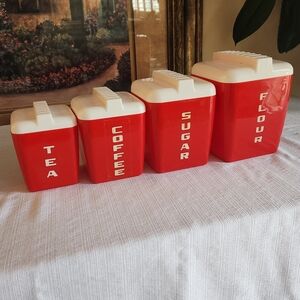 Vintage Retro Kitchen Canister Set